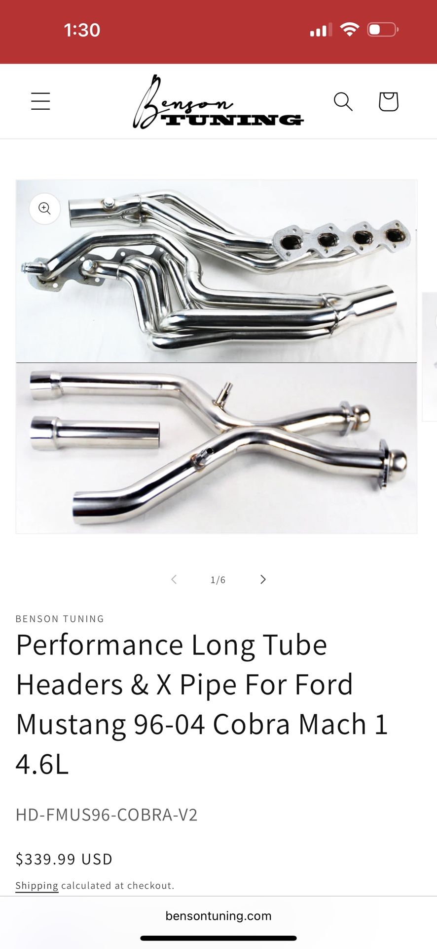 Mustang Cobra  96/04 4v Headers