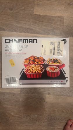 Glass top warming tray