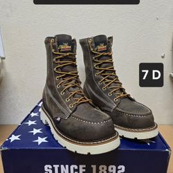 Thorogood Work Boot Size 7 D STEEL MOC TOE 