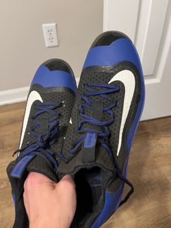 Nike Huarache Baseball Cleats Blue and Black 12.5 Men