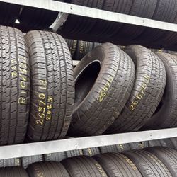18” tires semi new michelin 265/70/18 with free installation $300