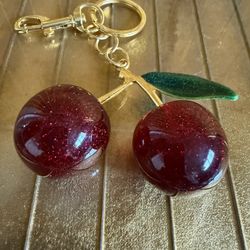 Coach, Cherries Keychain Made In Italy