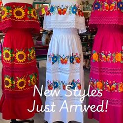 Vestidos Bordados Méxicanos Beautiful Mexican Dresses  Precios Varian - Prices Vary