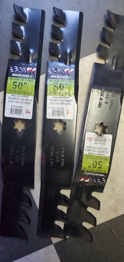 50" Mtd / Cadet Riding Mower Blades