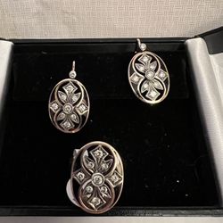 14 K Russian Earrings And Ring Set