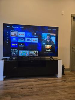 TCL 75 inch smart TV + TV stand