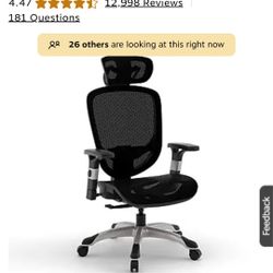 Staples Hyken Ergonomic Mesh Swivel Task Chair, Black