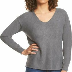 Ella Moss Ladies' Ribbed V-Neck Sweater