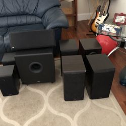 Polk Speakers 8 Speakers With 12” Powered Sub