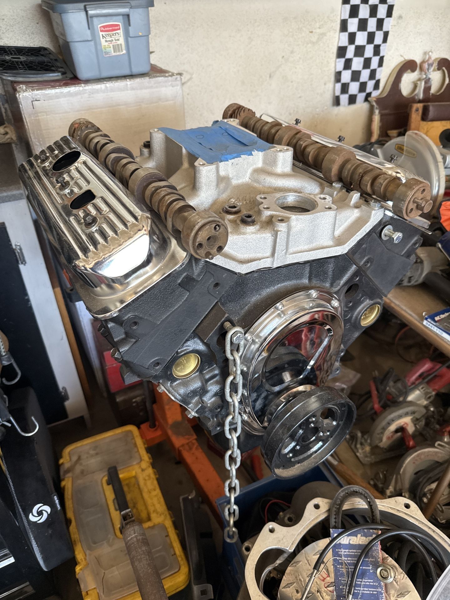 🔥 Chevy 4.3 V6 – Reverse Rotation – Edelbrock / Holley – w/ Stand