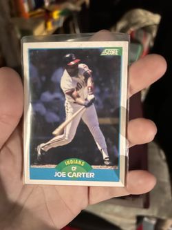 Joe Carter Score Baseball Card Cleveland Indians