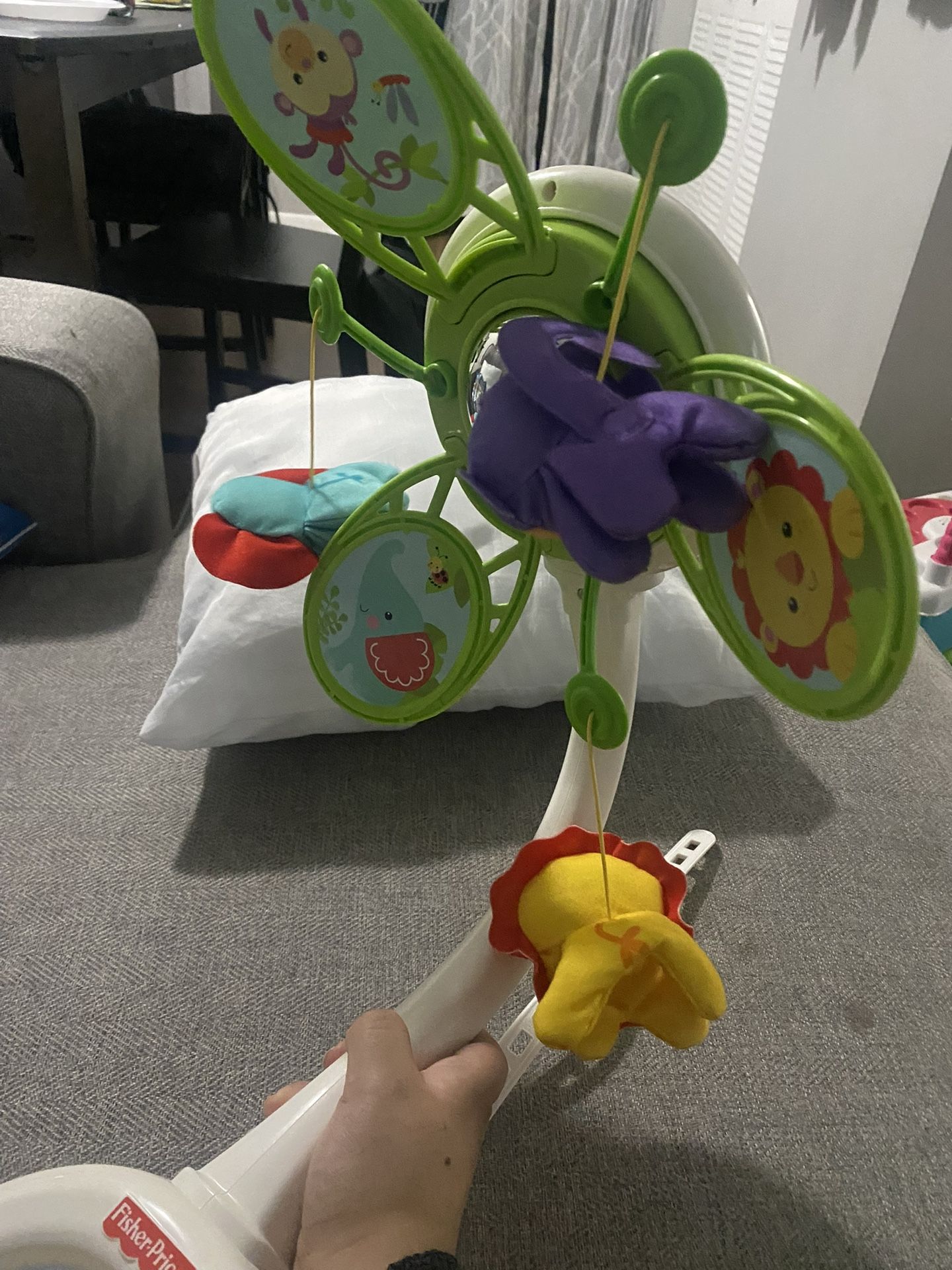 Fisher Price Rainbow Friends Musical For Crib