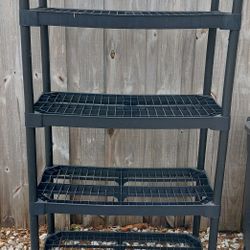 Plastic Shelf 6 Feet Tall For Storage $15