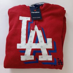 Medium Los Angeles Dodgers Fanatics Men's Red Hoodie