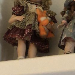 Porcelain collectible dolls