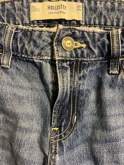 Hollister Low Rise Baggy Jeans 27 Long Distressed