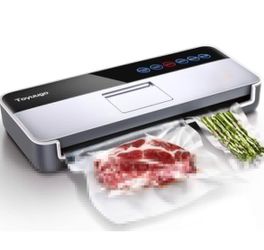 Automatic Vacuum Sealer Machine, 5-In-1 Food Sealer for Food Savers, (-95Kpa) Air Sealing System Machine with One-Touch Operation Dry Moist Food Modes