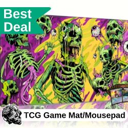 NEW Psychedelic Skeleton Desk/Playing Mat (For Keyboard, Mouse, Card Games)