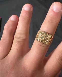 10k gold nugget ring