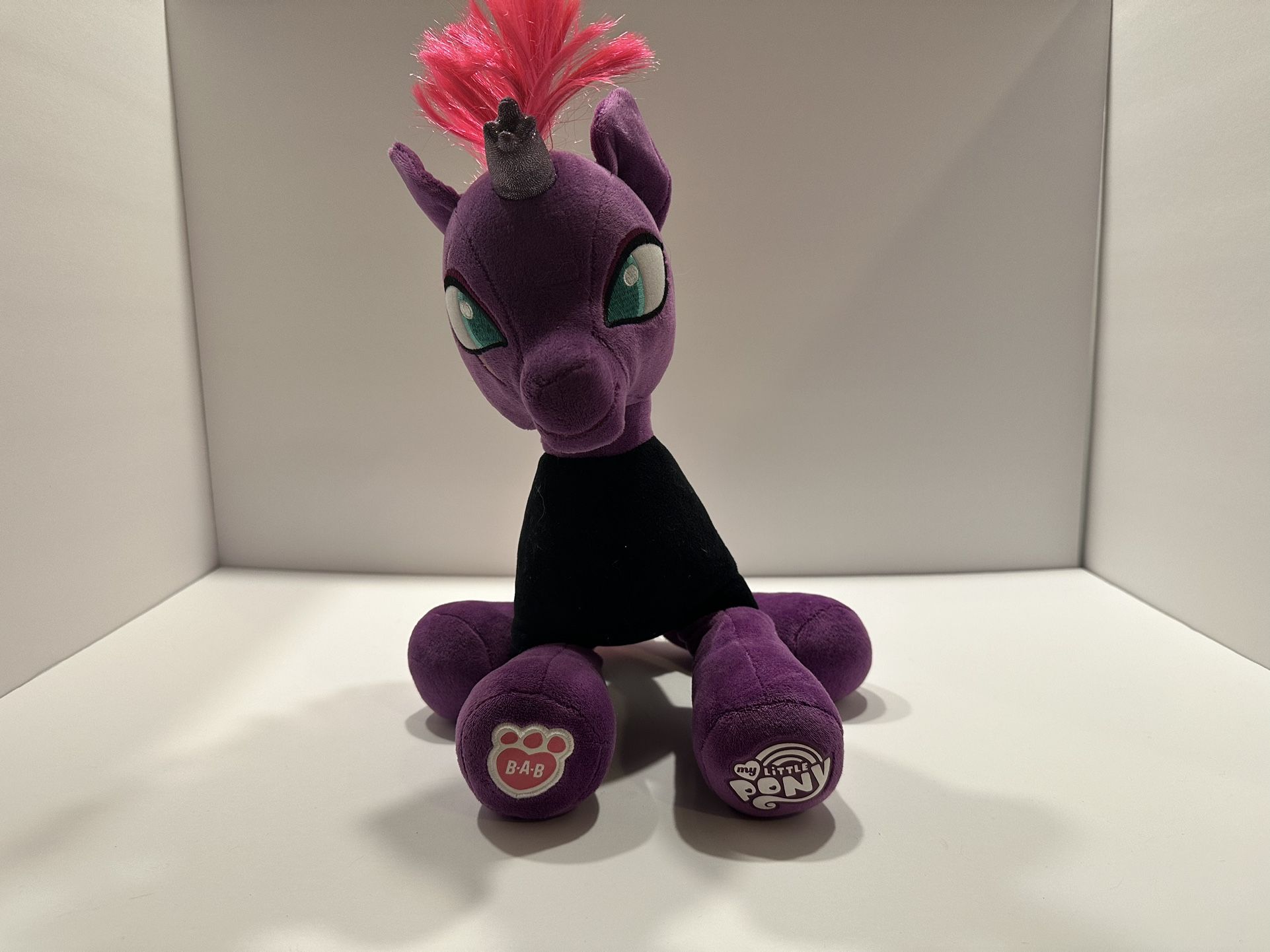 Build A Bear My Little Pony Tempest Shadow Unicorn Plush Purple Black 16" Toy