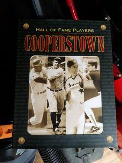 Hall of fame players Coopertown
