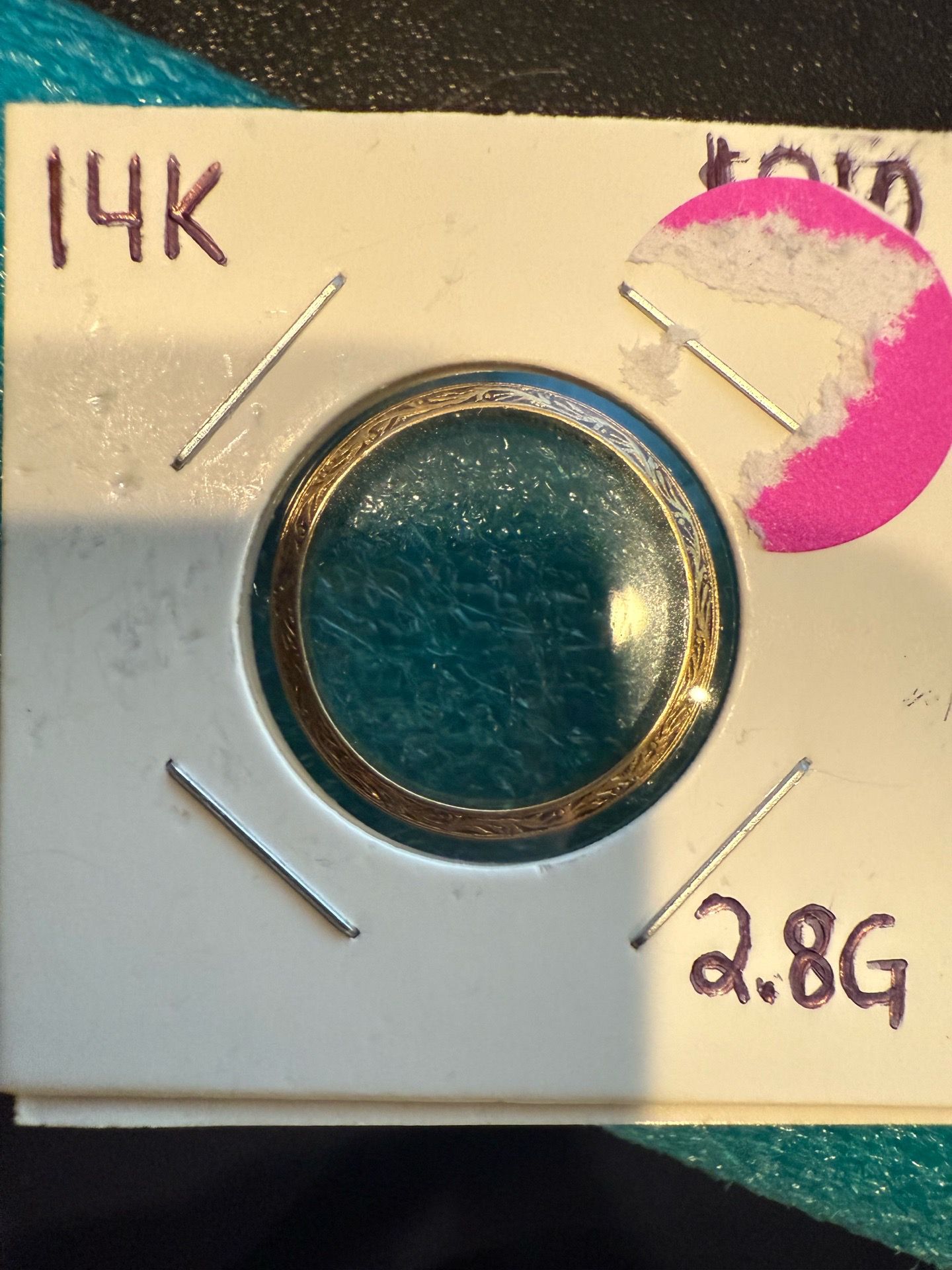2.8g 14k White Rose Gold Ring