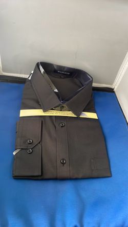 Men’s black dress shirt 4XL