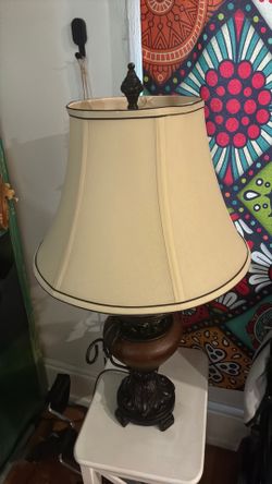 Lamp and table