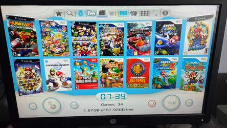 Wii with 5000 RETRO GAMES