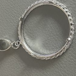 36mm Sterling Silver Rope Bezel