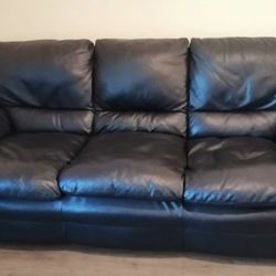 Black Leather Couch