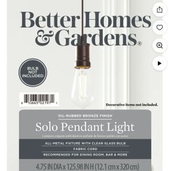 Better Homes & Gardens, Solo Pendant Light