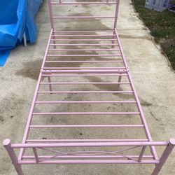 Twin Size Bed With New Mattress 