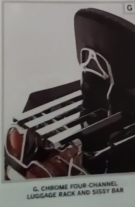 Harley Davidson Luggage Rack And Sissy Bar