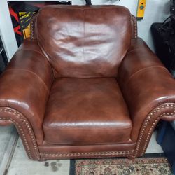 Large Leather Armchair