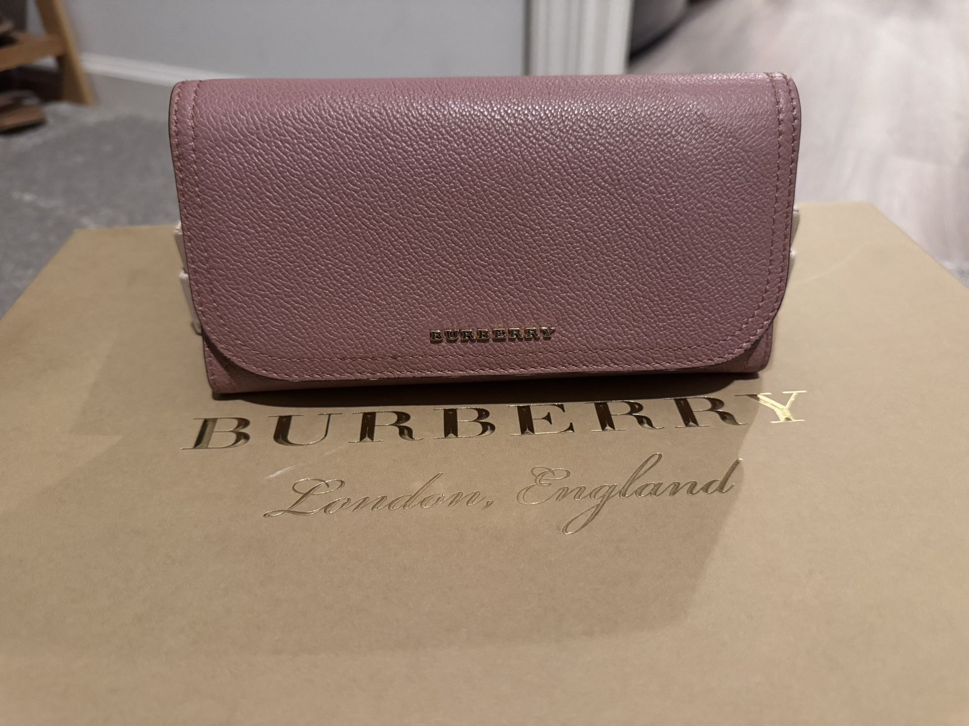 Burberry Dusty Pink Kenton Continental Wallet
