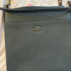 Coach Crossbody Bag With Silver Hardware 