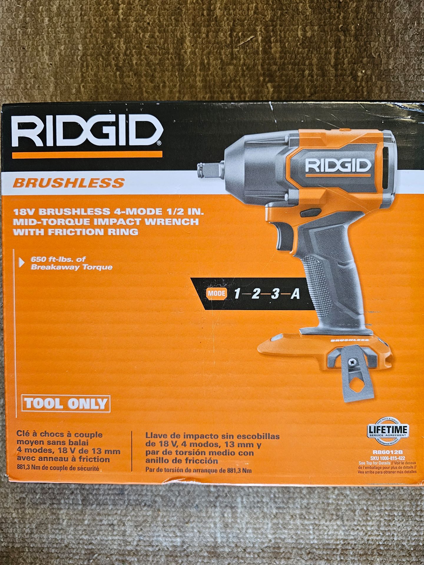 FIRM! Brand new Ridgid 18v Brushless Mid Torque 1/2" Impact Wrench