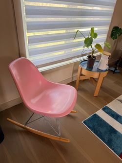 Modernica Pink Shell Rocking Chair
