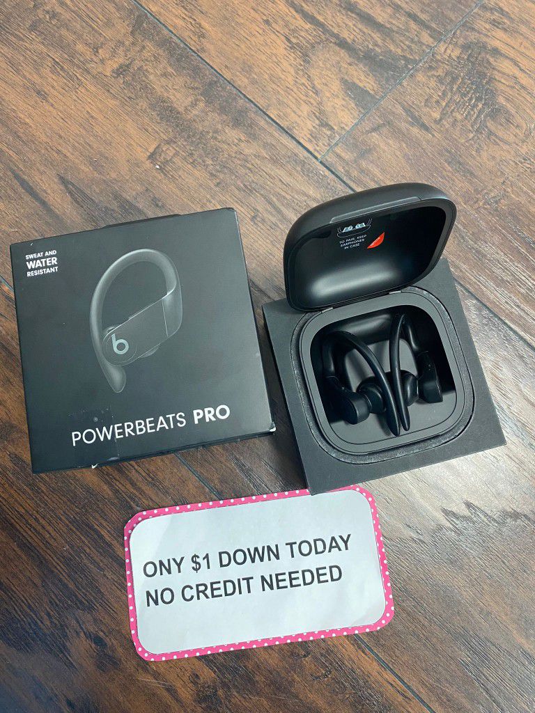 Powerbeats Pro Headphones PAY $1 To Take It Home - Pay the rest later -