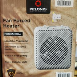 Small White Space Heater Fan Forced New