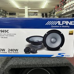 Alpine S Series 6 1/2 Inch Component Speakers