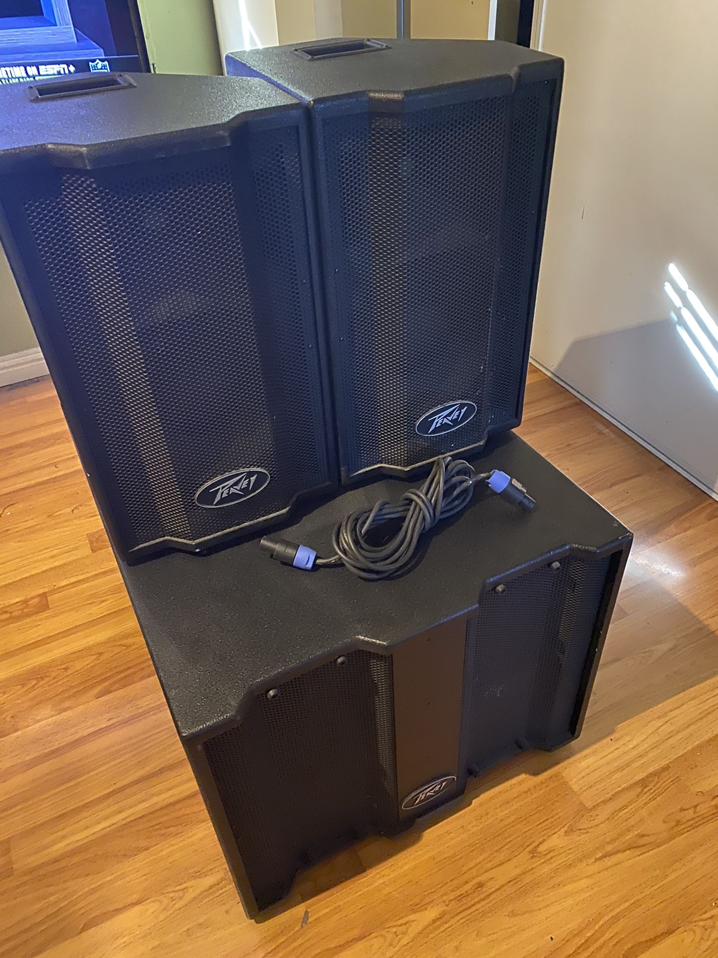 Peavey Triflex II 1000 watt Sound System 2 speakers and 1 subwoofer for