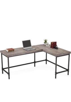 L shape computer desk and chair
