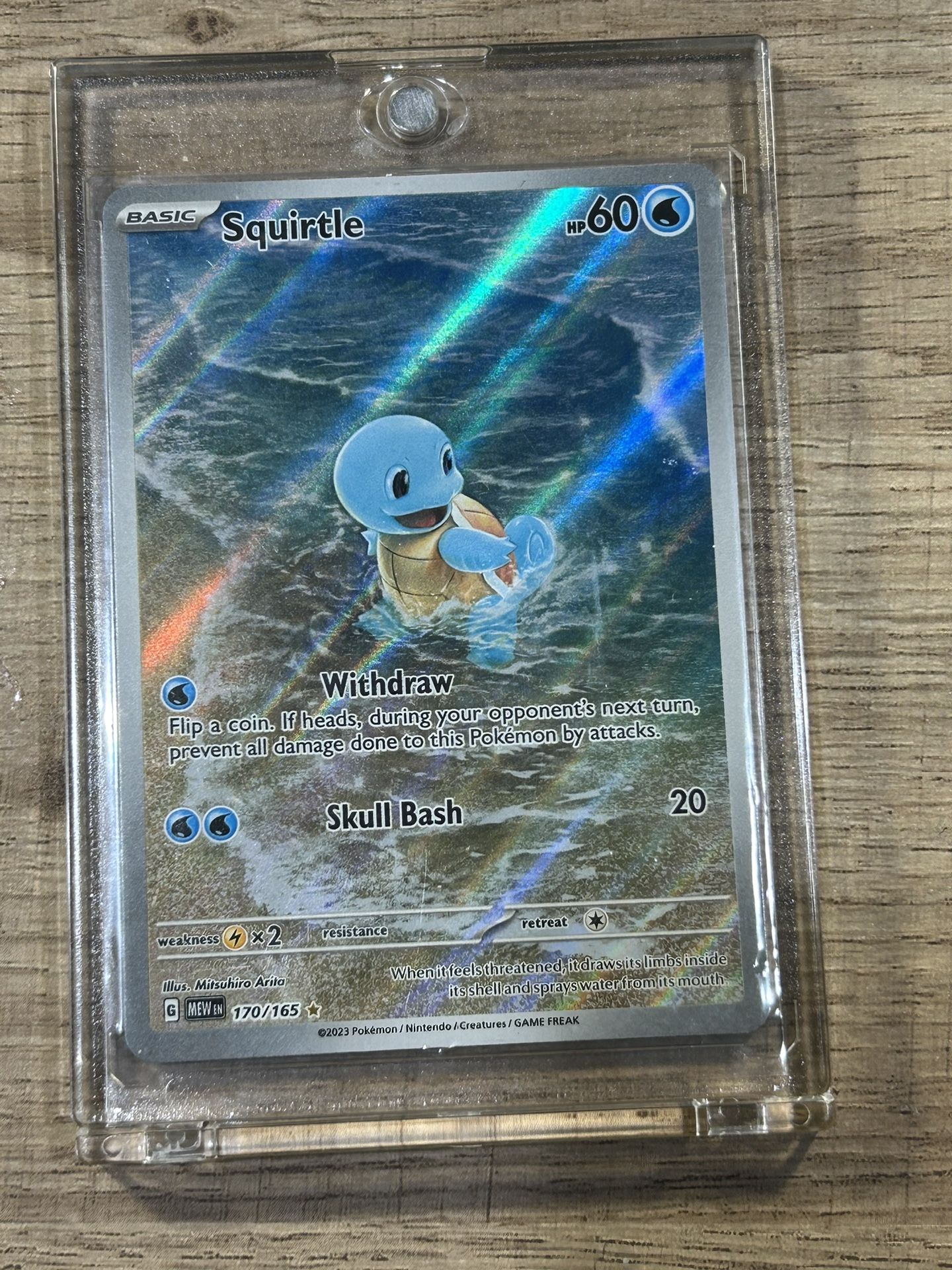 Pokemon Squirtle 170/165 Sv: Scarlet & Violet 151 Illustration Rare Holo English