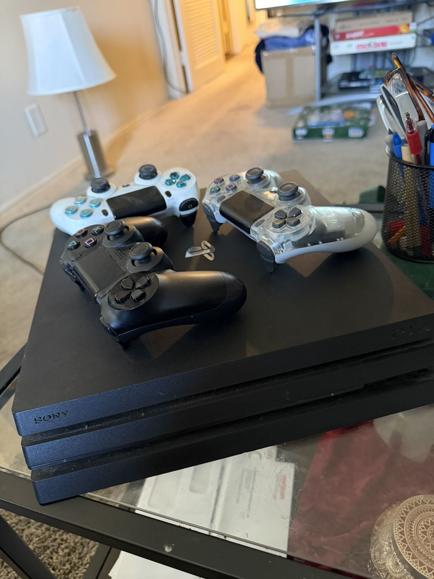 PlayStation 4 Pro With 3 Controllers 