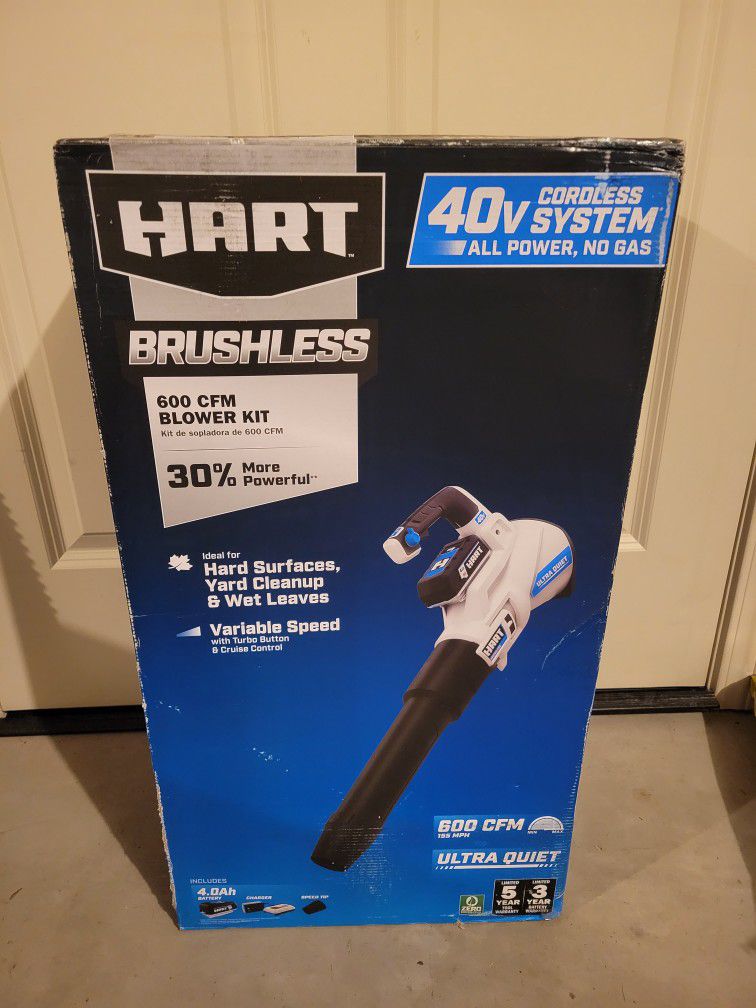 Hart 40V Brushless Blower (600 CFM)