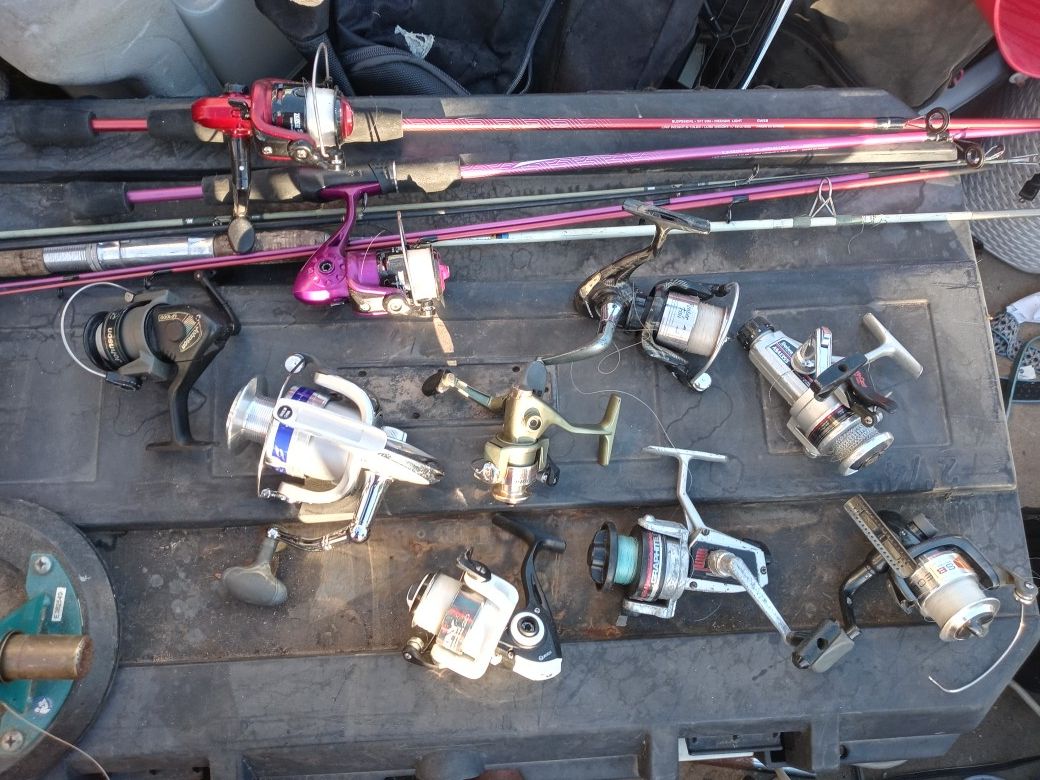 Fishing reels and rods - pic updatedp