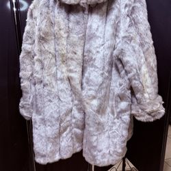 Dennis Basso Faux Dir Coat