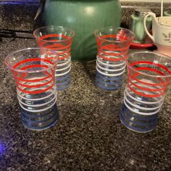 Anchor Hocking Betsy Ross Juice Glass Set 